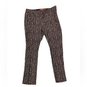 Cartonnier by Anthropologie Black and Brown Print Pants